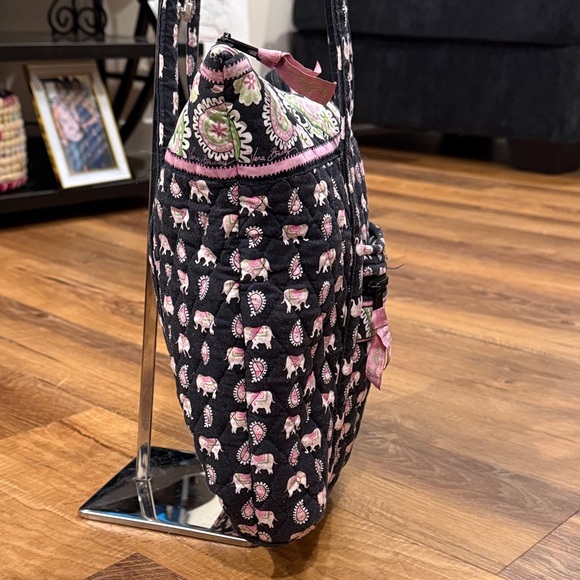 Vera Bradley “Pink Elephant” Villager Shoulder/Tote Bag - Picture 5 of 17